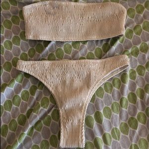 *SOLD* Shirred Bikini Set